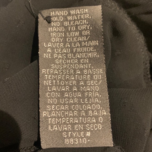 Women’s black sheer polka dot blouse from Suzy Shier - Picture 8 of 8